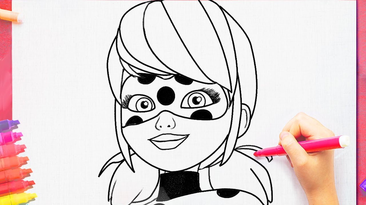 como desenhar LADYBUG fácil - YouTube