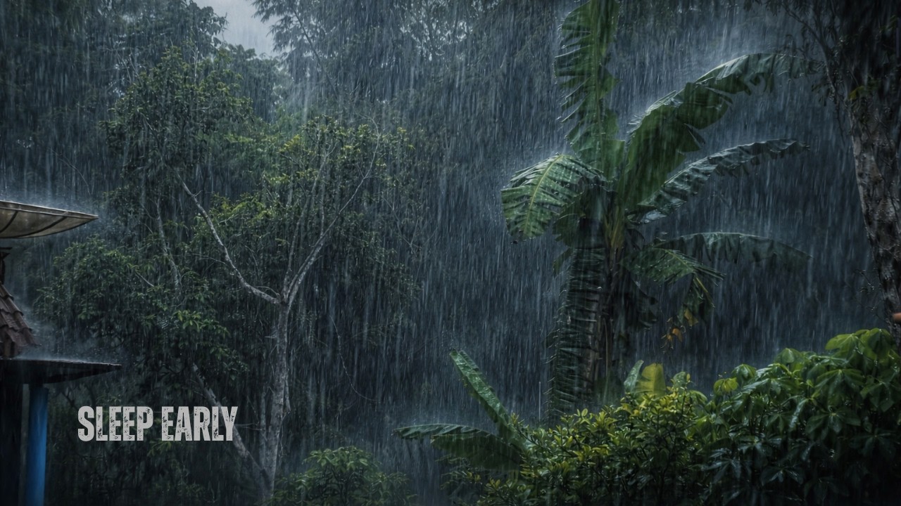 Perfect Rain Sounds for Peaceful Sleep - Heavy Rain for Deep Sleep & Relaxation, ASMR