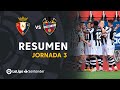 Resumen de CA Osasuna vs Levante UD (1-3)