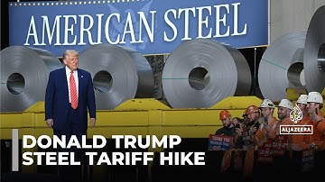 VS verdubbelt importheffingen op staal: Trump kondigt nieuwe heffingen aan tijdens bezoek aan fabriek