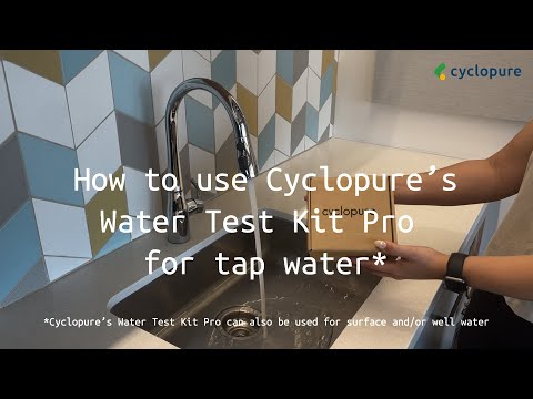 How to test your tap water for PFAS with Cyclopure's Water Test Kit Pro - video from CycloPure