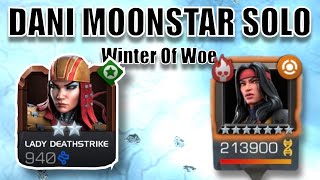 2-Star Lady Deathstrike Solos Winter Of Woe Week 4 Dani Moonstar! (MCOC)