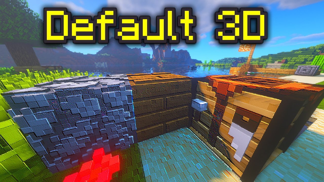 Minecraft 3D Texture Pack (1.19, 1.18) for MCPE/Bedrock Edition