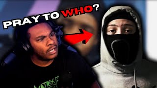 😲PRAYING TO WHO? THE DEVIL??? | AMERICAN REACTS TO UK DRILL: WTF BARS 8