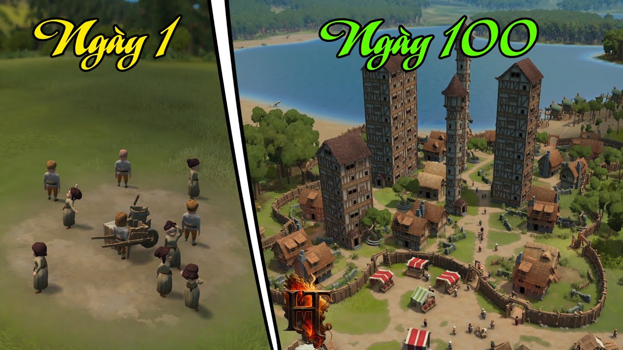 100 Ngày Sinh Tồn Trong Foundation | Xây Dựng Vương Quốc Trung Cổ Từ Con Số 0
