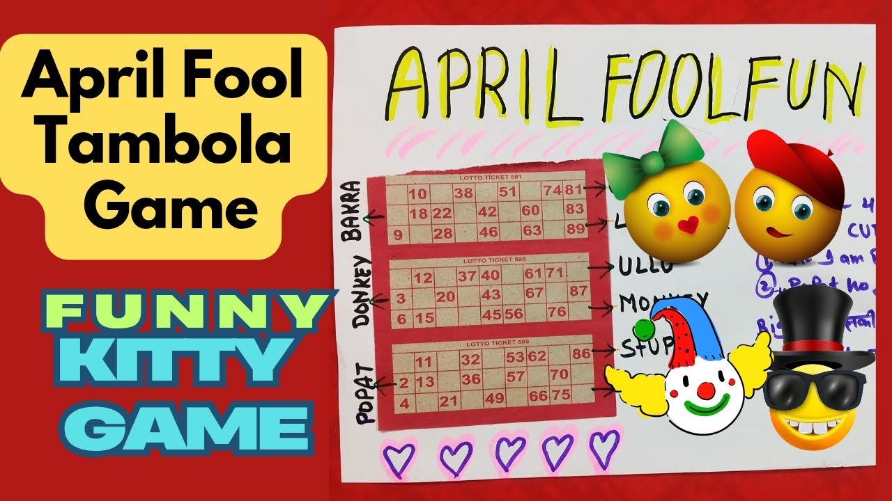 2025 अप्रैल फूल Tambola Game 😍 April Month Kitty Party Housie | Funny Housie🤣April fool funny game🤓🥳