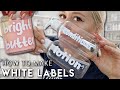 How to Make White Letter Labels for Cosmetics - WATERPROOF &amp; OIL PROOF - Easy to Remove