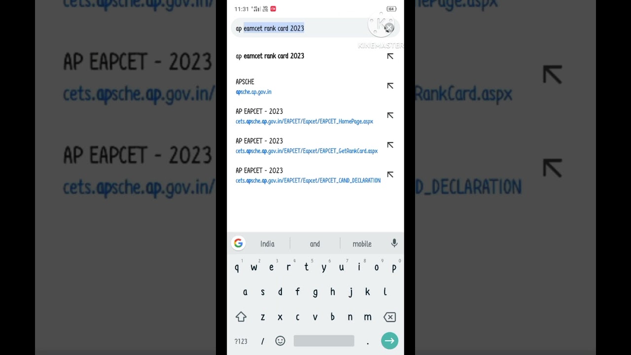 how to download AP EAPCET rank card 2023