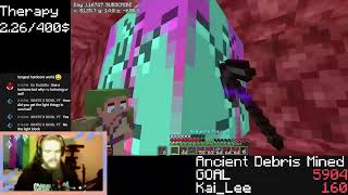 entire Netherite Beacon with no sleep | VOD pt.2
