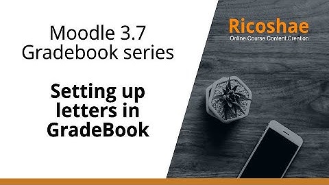 How to set up LETTERS in Gradebook - MOODLE 3.7 GRADEBOOK series