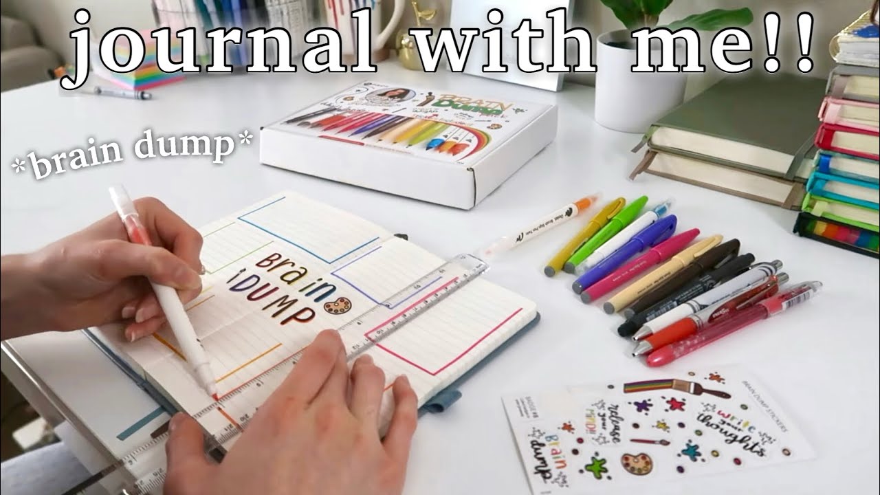 ведём дневник вместе со мной!!🌈 ДАВАЙТЕ ПРОВЁМ МОЗГОВОЙ ВЫГРУЗ! | Кэрри Уокер X Пентел (набор № 8)