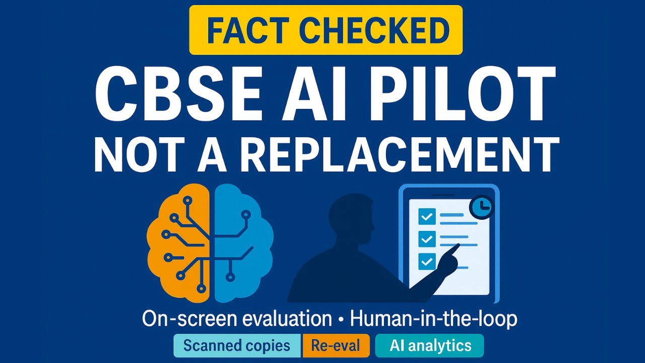 CBSE AI in Board Exams: Pilot, Timeline, Facts vs Hype | On-Screen  Evaluation