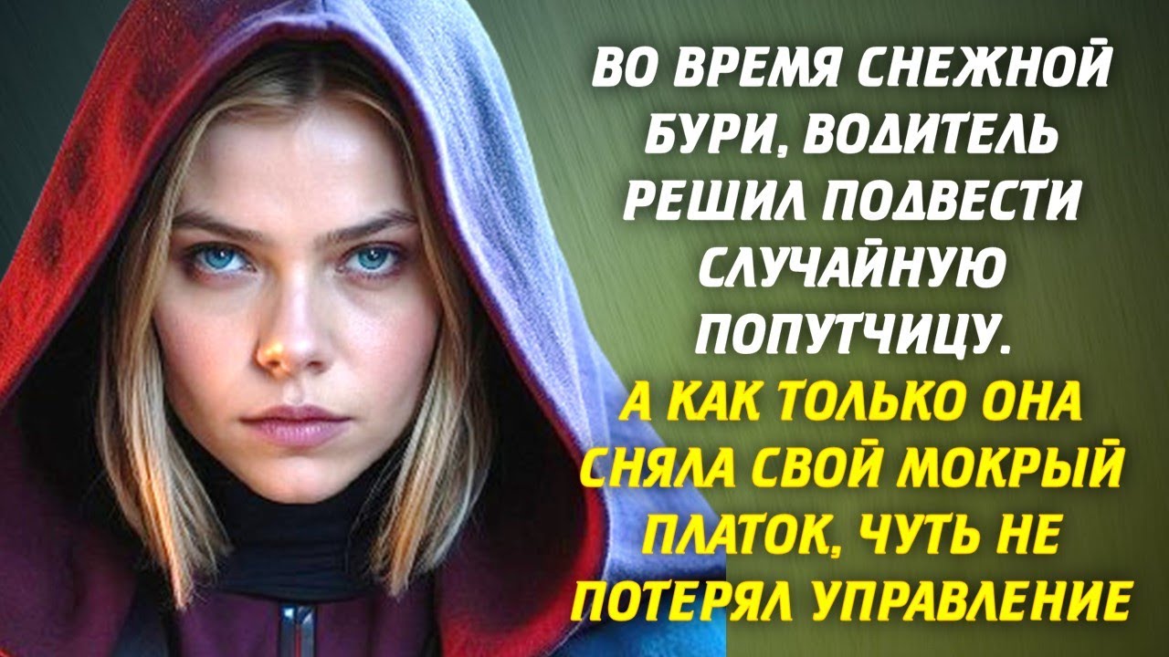 ?? Во время снежной бури, водитель решил подвести случайную попутчицу. А ...