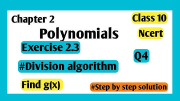 Polynomials|class 10 | Division algorithm |cbse | in tamil and english| exercise 2.3 q1