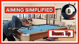 Pool Shot Aiming - The Right Way