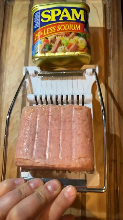 Heavy Duty Slicer Cut Spam Meat in Perfect Slices - Westmark