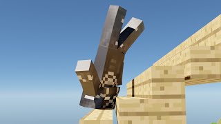 Black panther 's worst day as a superhero in Minecraft (softbody simulation) screenshot 3