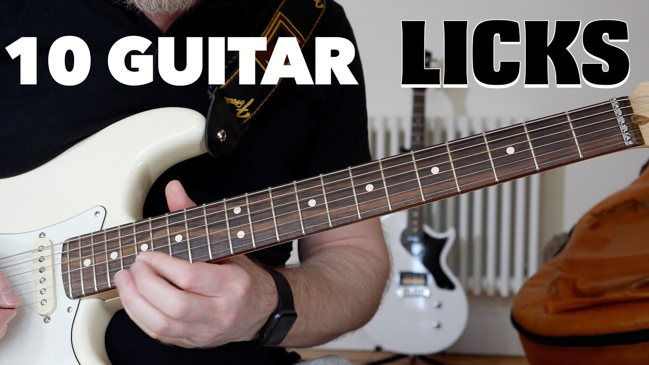 ROCK GUITAR Licks & BLUES SOLO ideas SLOWED DOWN Lesson. "Famous Guitarist Styles" YouTube