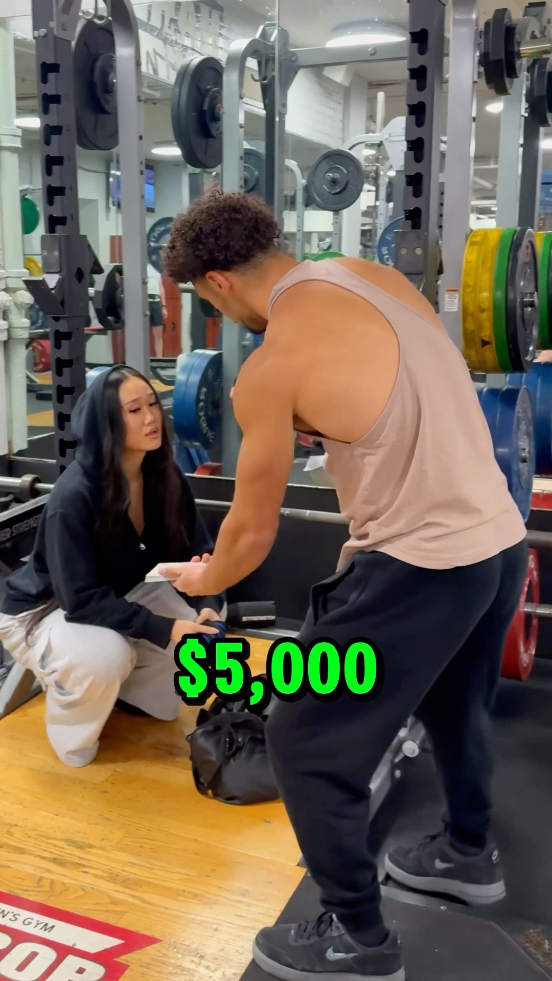 Can she squat more than me for $5,000??⁉️