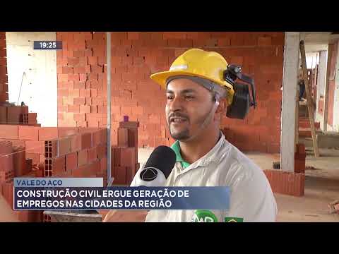 A Construção Civil impulsionou a geração de empregos em Ipatinga nos primeiros meses do ano.