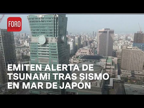 Sismo en mar de Japón: Emiten alerta de tsunami tras movimiento telúrico de 7.5 de magnitud