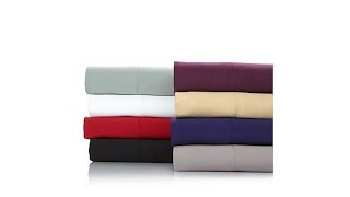 Concierge Collection Microfiber Matte Satin Sheet Set