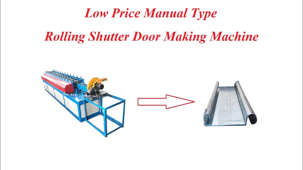 Manual Type Rolling Shutter Door Making Machine - YouTube
