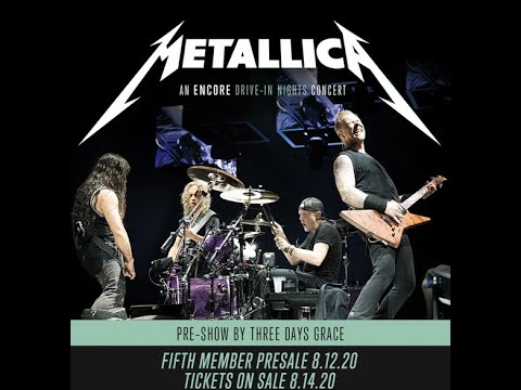 Metallica to play live concert to be screened at drive-in theaters + on Howard Stern..!