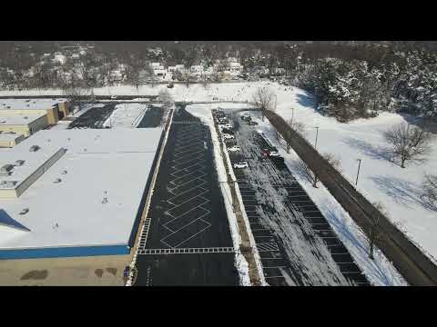 Snow Day DJI Mavic Air 2 at Center of Applied Technology North in Anne Arundel County Maryland