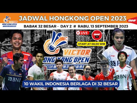 Jadwal Hongkong Open 2023 hari ini, day 2 ~ 10 Wakil Indonesia yang Berlaga di Babak 32 besar