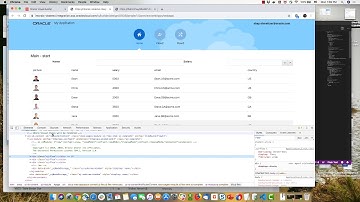 Consuming ORDS Services in Visual Builder
