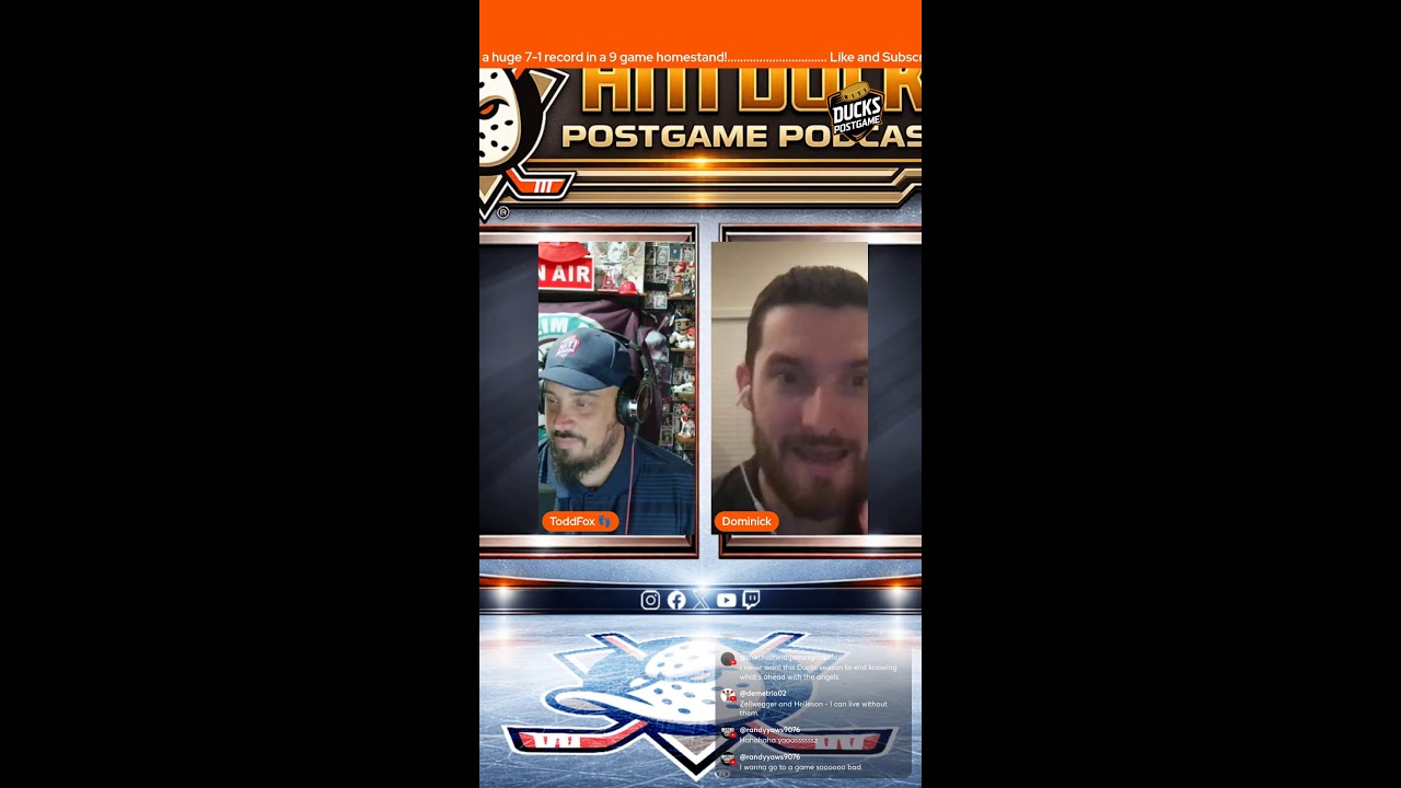 Nhl Ducks postgame show 📱