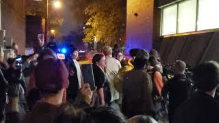 Protest outside Toronto Public Library