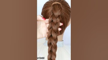 3D Braid | Level up your ponytail game #hairstyles #braids