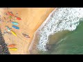 Aerial poetry on the waves in a seascape 9  zha nine studio relax  drone relaxing