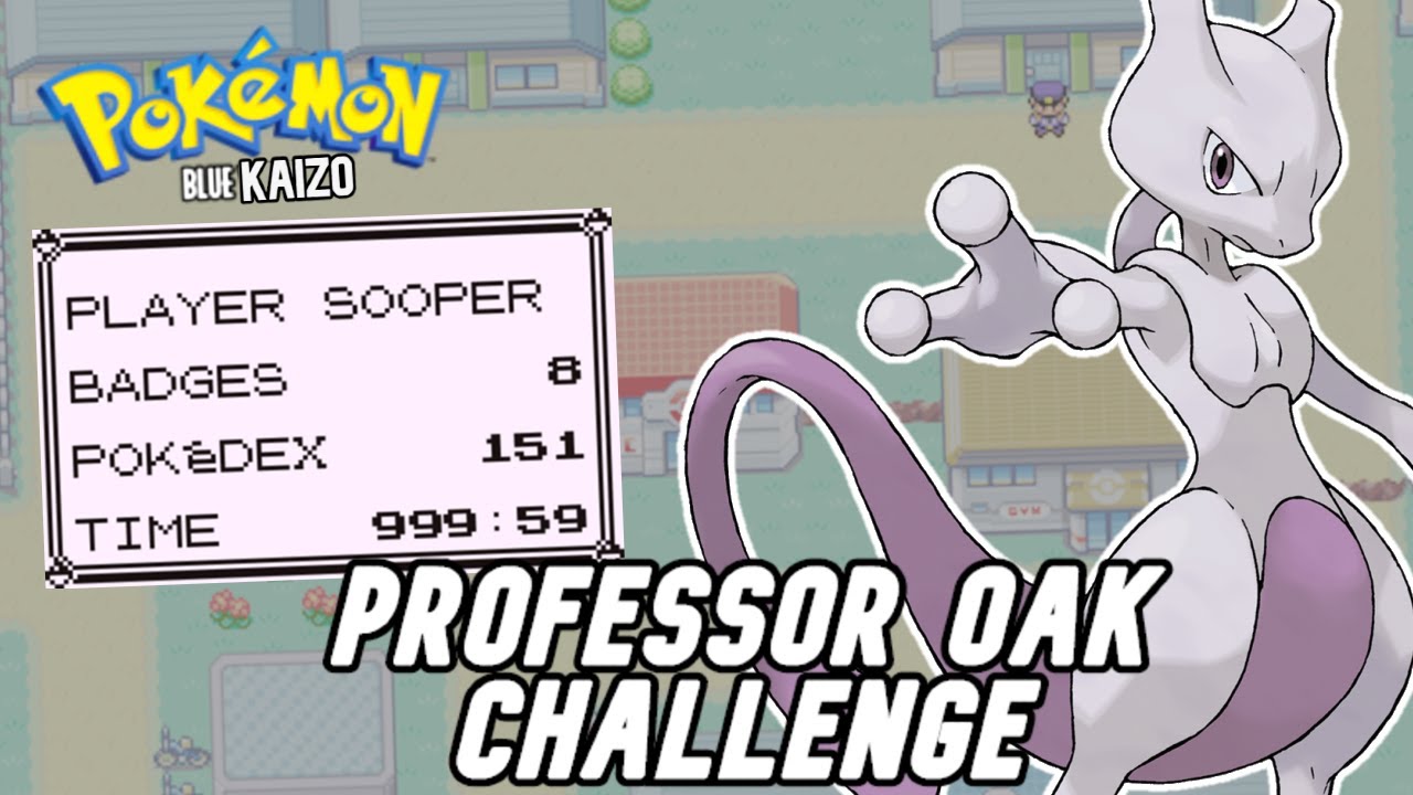 How Quickly Can You Complete Professor Oak's Challenge in Pokemon Blue Kaizo?
