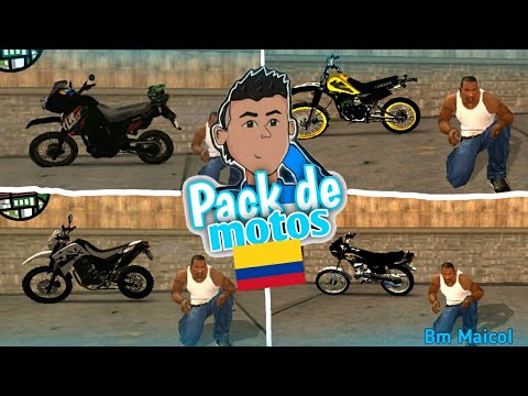 pack de motos colombianas para tu gta san andreas de android - YouTube