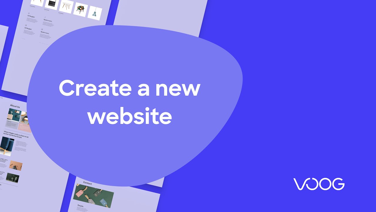 Create a new website on Voog - YouTube