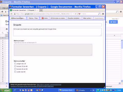 Formulieren (enquêtes) maken met Google Drive