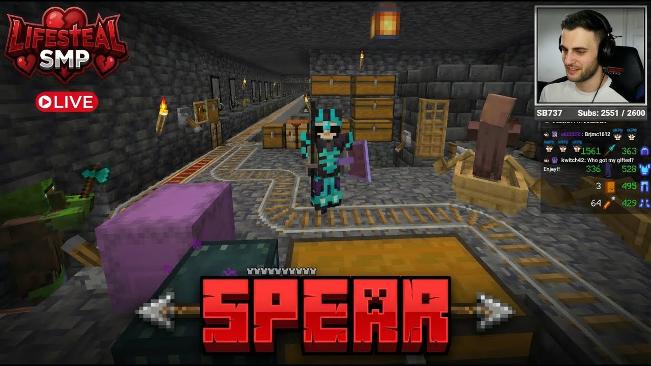 EVERYONE PANICED When SB737 Unlocked Lifesteal SMP’s RAREST Spear 😱
