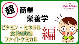 【誰でもわかる簡単栄養学】ビタミン・ミネラル・食物繊維・ファイトケミカル編　【0022】