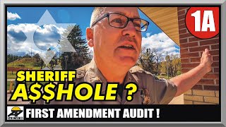 BUTTHURT SHERIFF LOSES CONTROL & ATTACKS ME - Sundance WY - First Amendment Audit - Amagansett Press