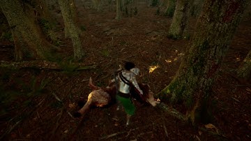 Ancient Rift Chronicles: Ragdoll on dead wolf