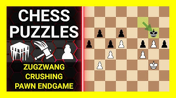 Chess Puzzles to Practice. Themes: Zugzwang, Crushing, Pawn endgame. Learn Chess