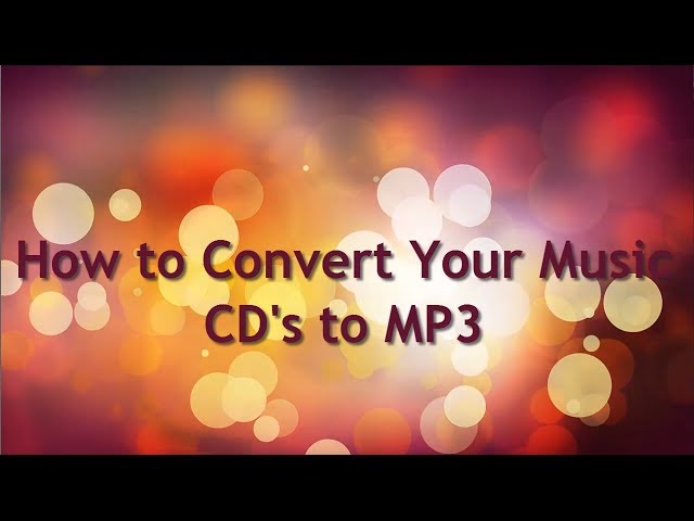 How to Convert Music CD to MP3 Free class=