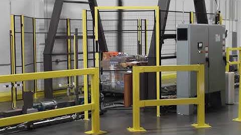 MA “Beer Wrapper” w/ LoPro Conveyor Running Single Pallets - Specialty Stretch Wrapper