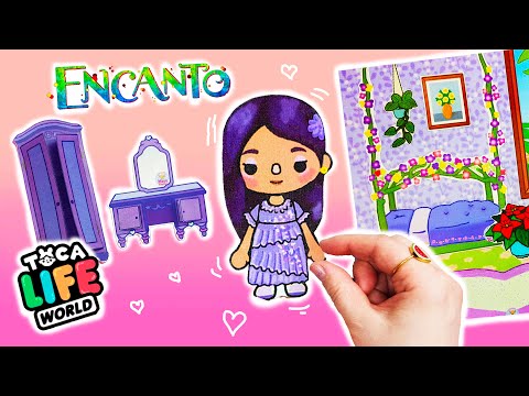 DIY PAPER QUIET BOOK Toca Boca /Furniture Paper Dollhouse Encanto ...