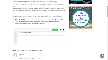 SQL Prep - Daily Challenge #6
