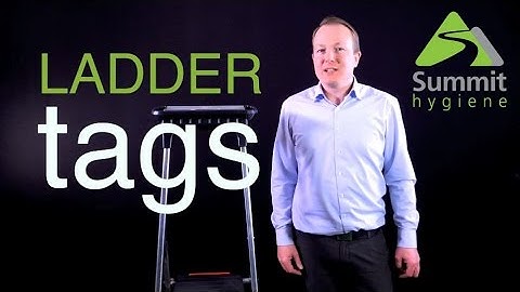 Summit Hygiene - Ladder Tags Health and Safety Tagging Kit for the work place