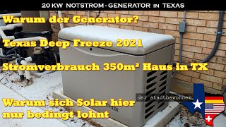 Bereit für den Texas Deep Freeze 2.0? Warum wir einen Generator installiert haben